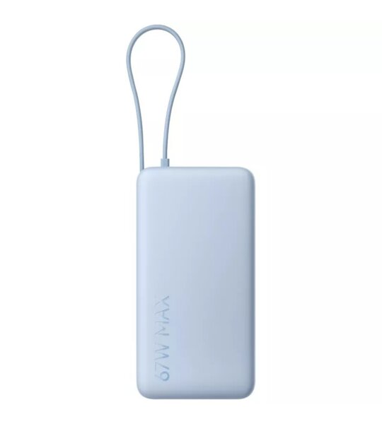 Внешний АКБ 20000mAh 67W Xiaomi Power Bank (встроенный кабель) голубой