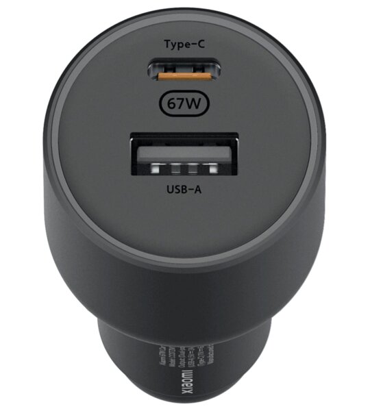 АЗУ usb/type-c 67W Mi Car Charger черный