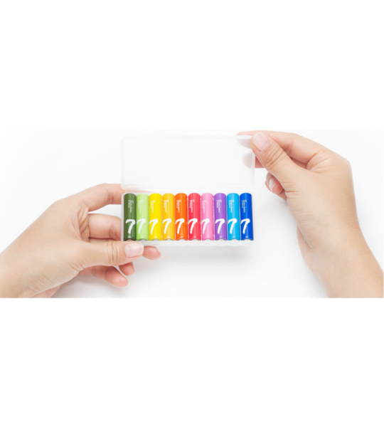 Элемент питания щелочной Rainbow Batteries AAA/10шт. Xiaomi блистер