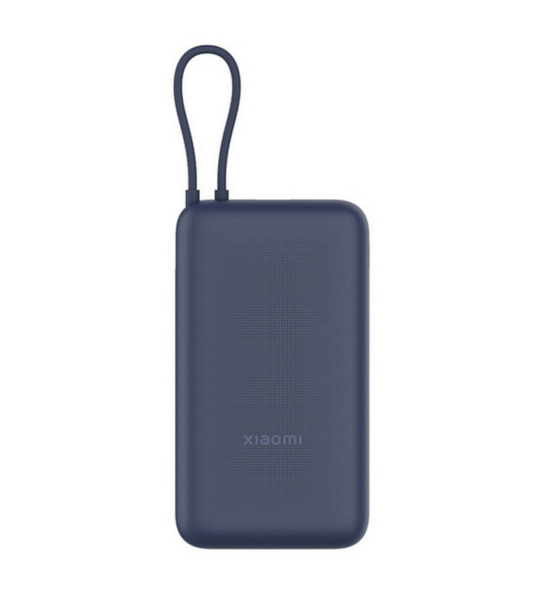 Внешний АКБ 20000mAh Xiaomi 33W Power Bank (встроенный кабель) синий GL