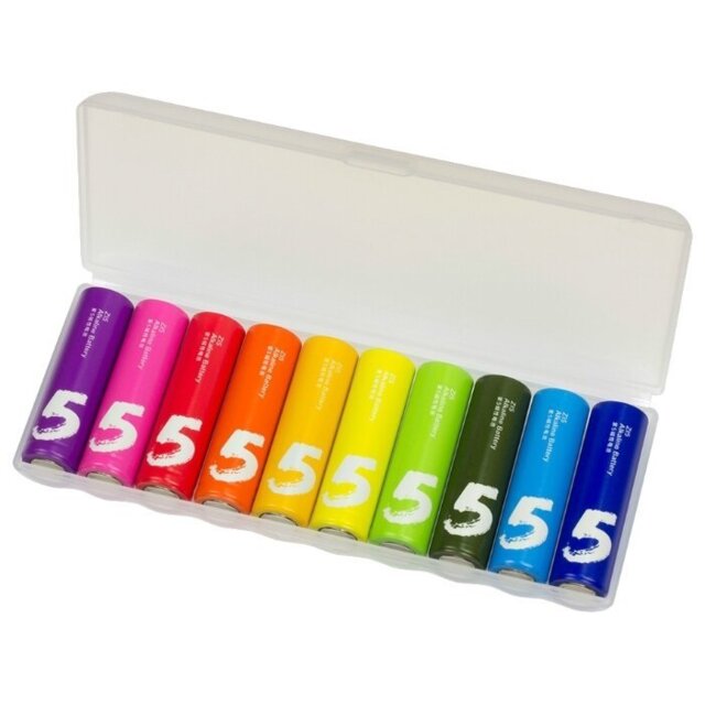 Элемент питания щелочной Rainbow Batteries AA/10шт. Xiaomi блистер